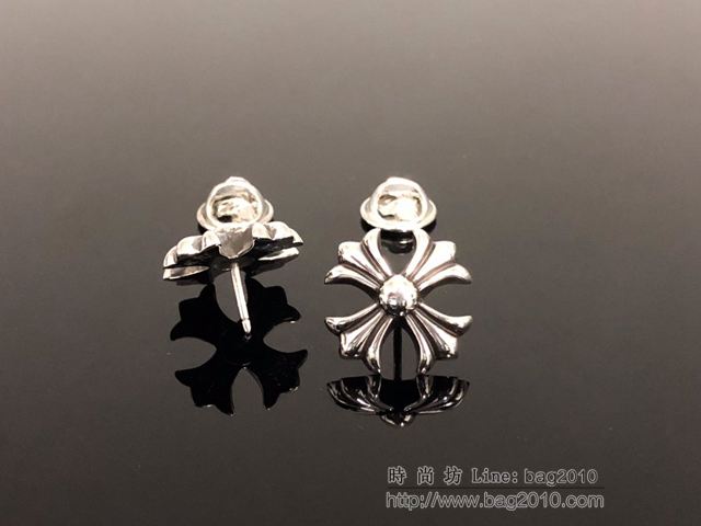 chrome hearts銀飾 925銀 純手工藝 克羅心小十字花領夾 克羅心圍巾扣  gjc1645